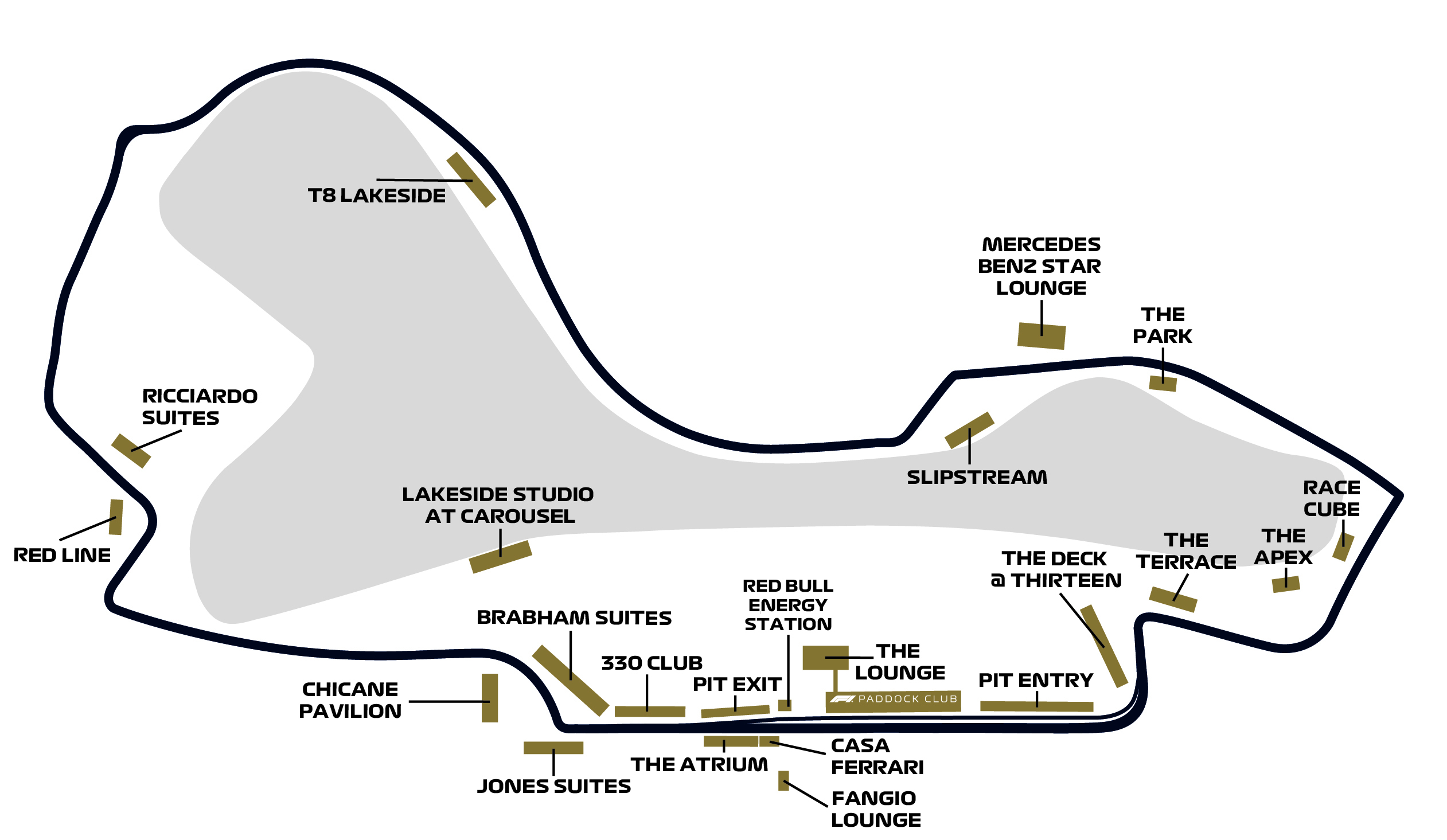 Map of Hospitality Suites
