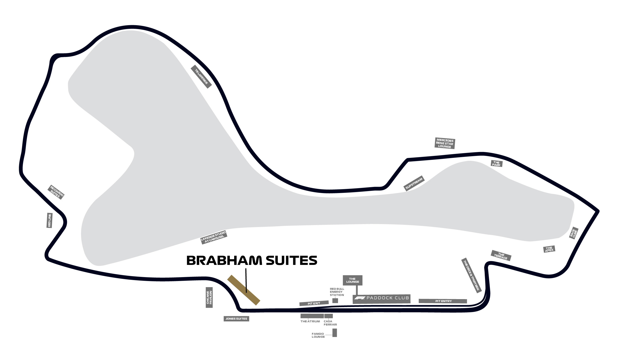 Map of Brabham Suites