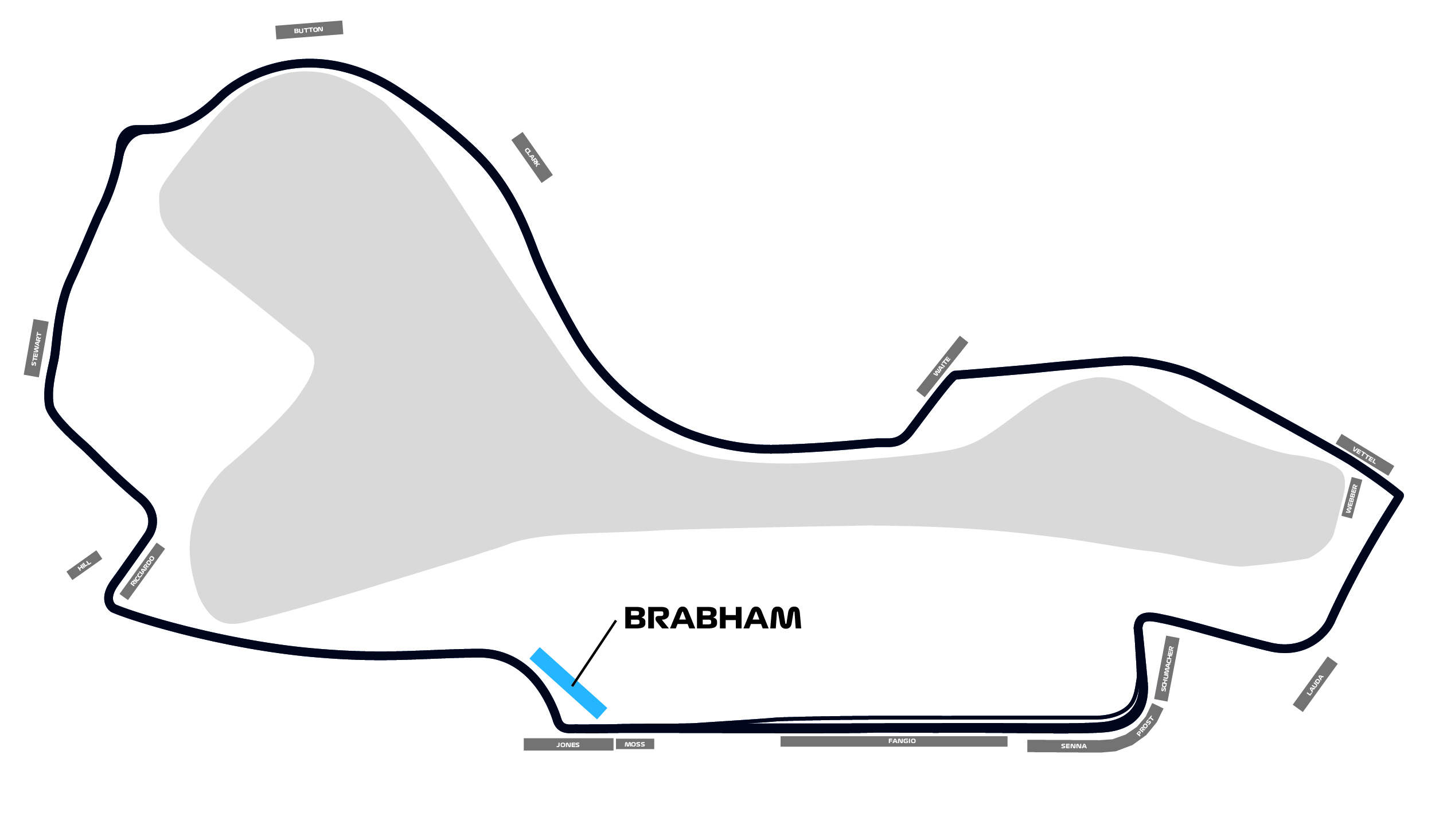 Map of Brabham Grandstand