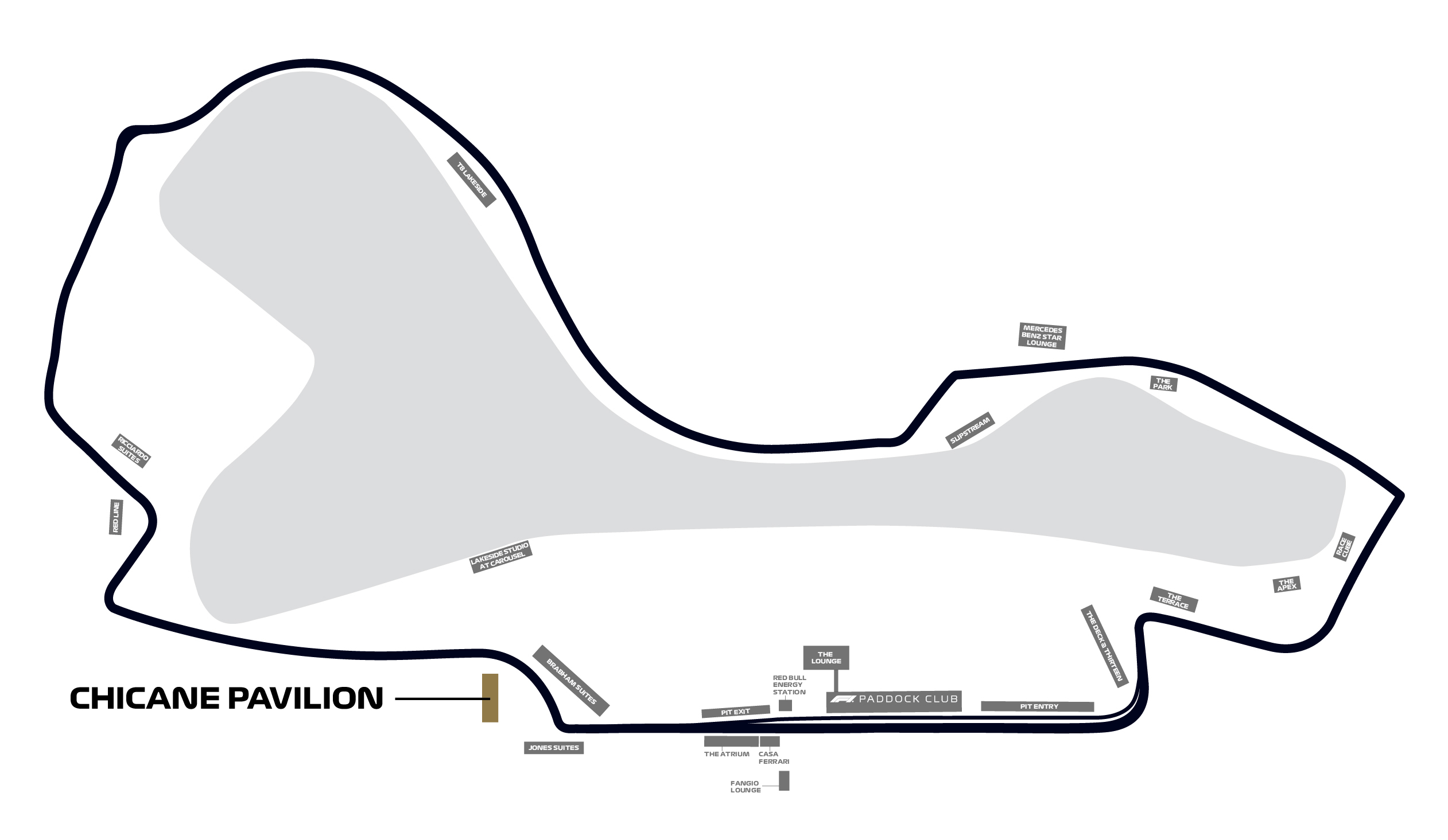 Map of Chicane Pavilion Lower