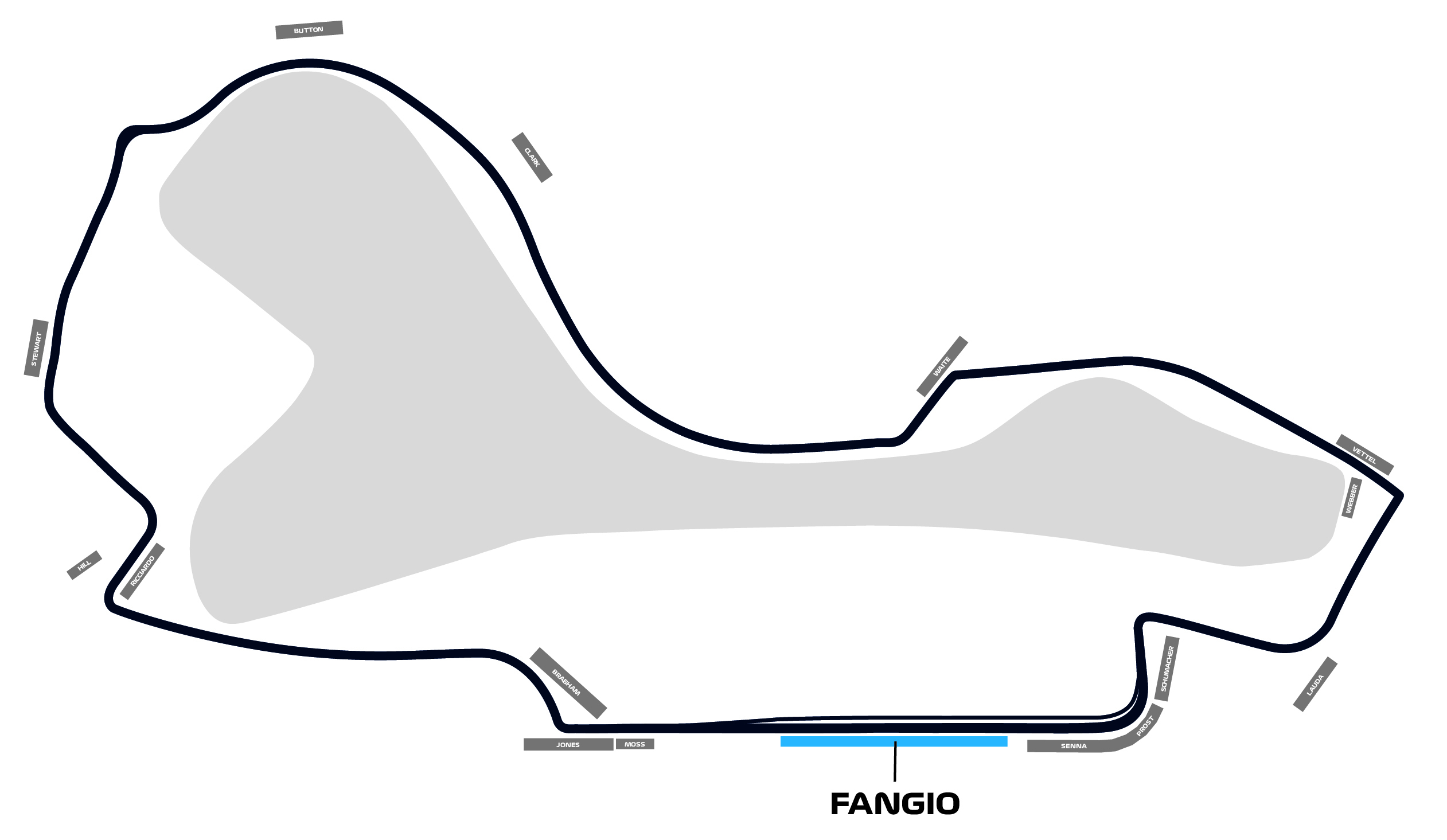 Map of Fangio Grandstand