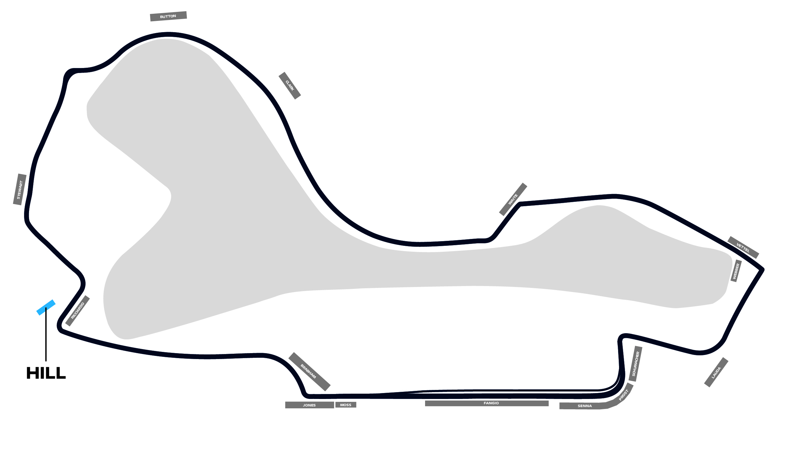 Map of Hill Grandstand