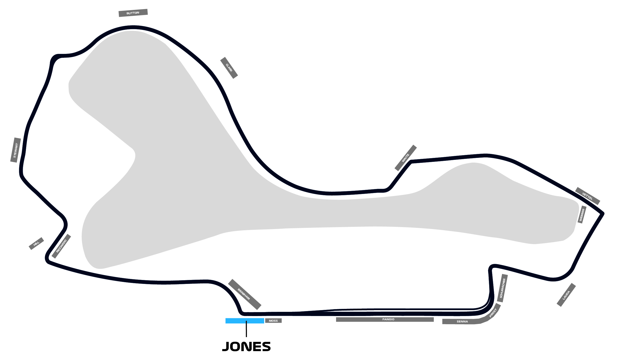 Map of Jones Grandstand