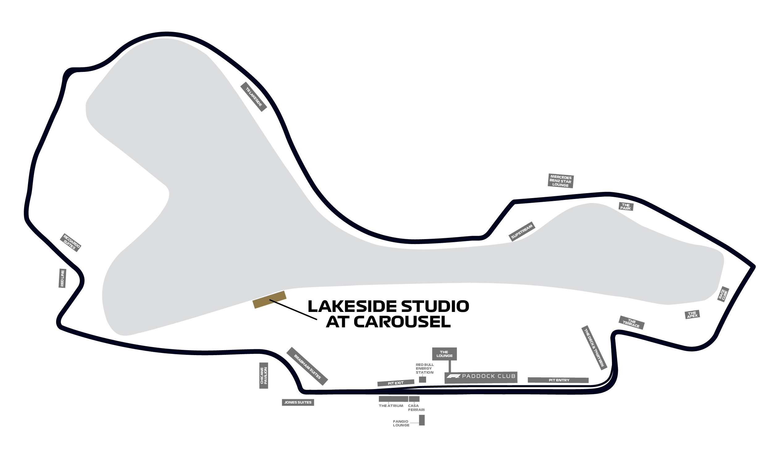 Map of Lakeside Studio at Carousel