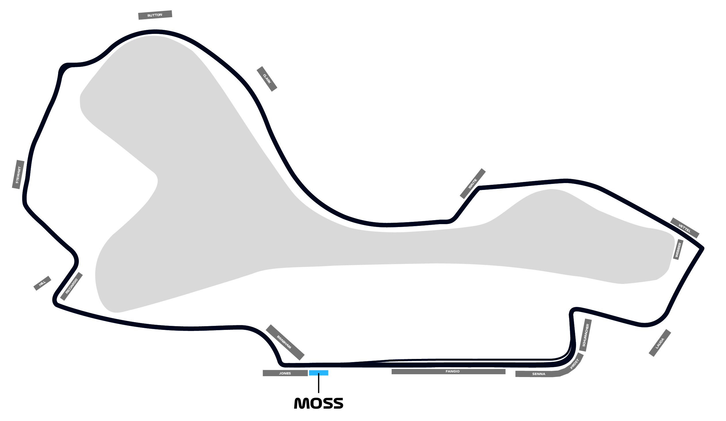 Map of Moss Grandstand