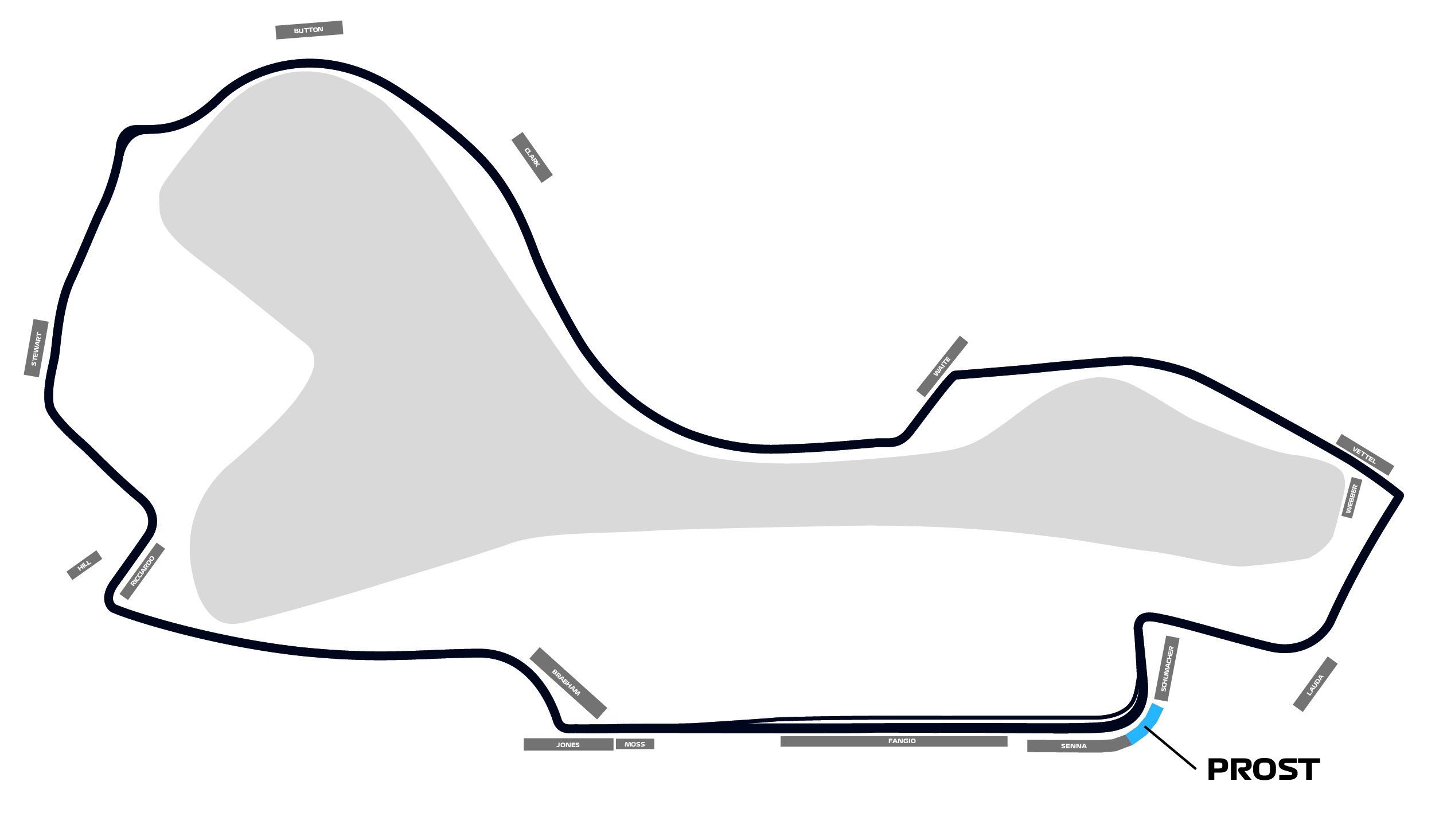Map of Prost Grandstand