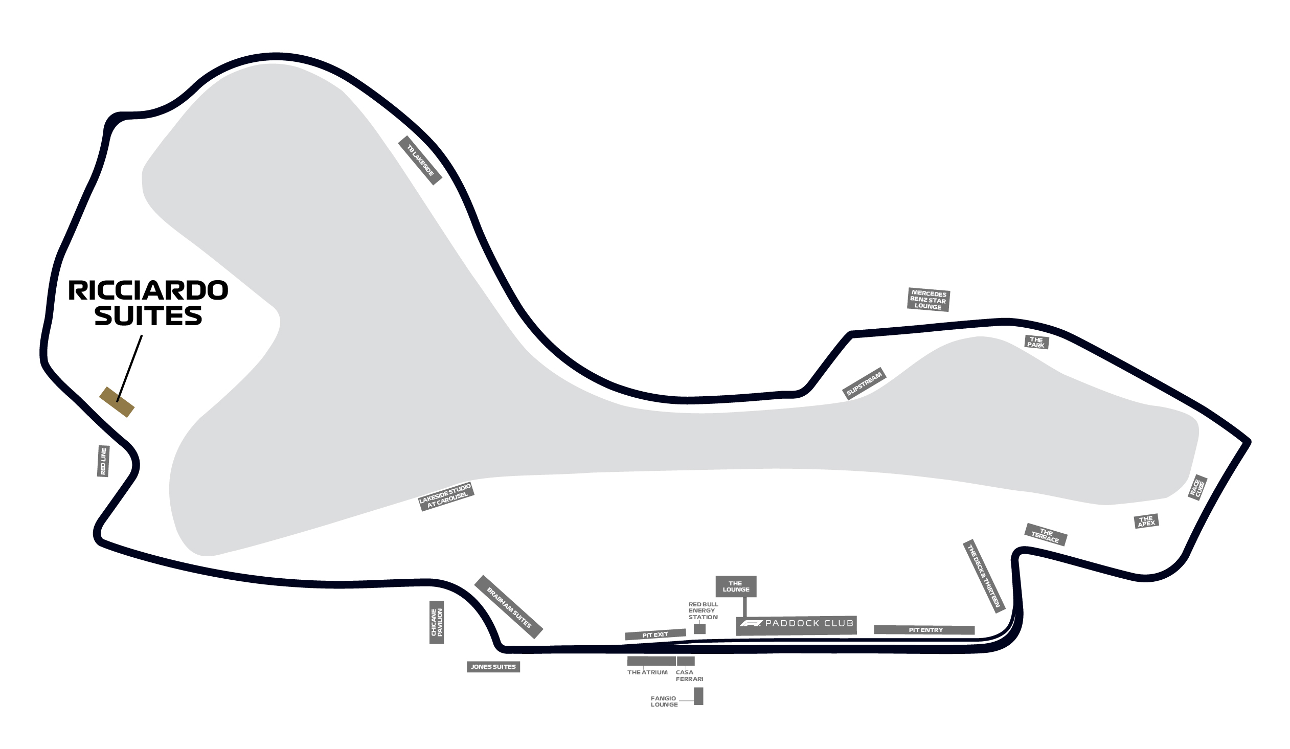 Map of Ricciardo Suites
