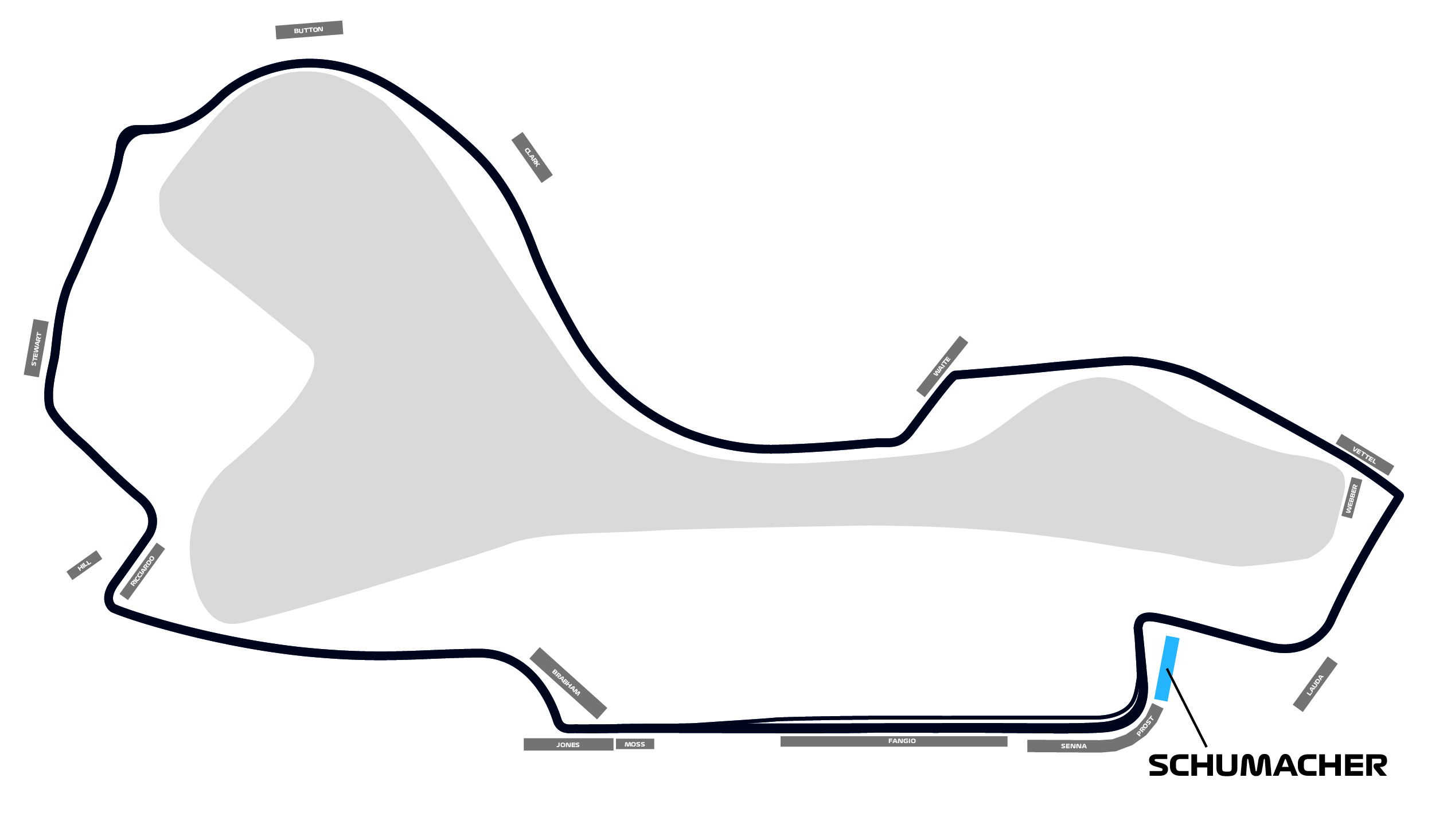 Map of Schumacher Grandstand