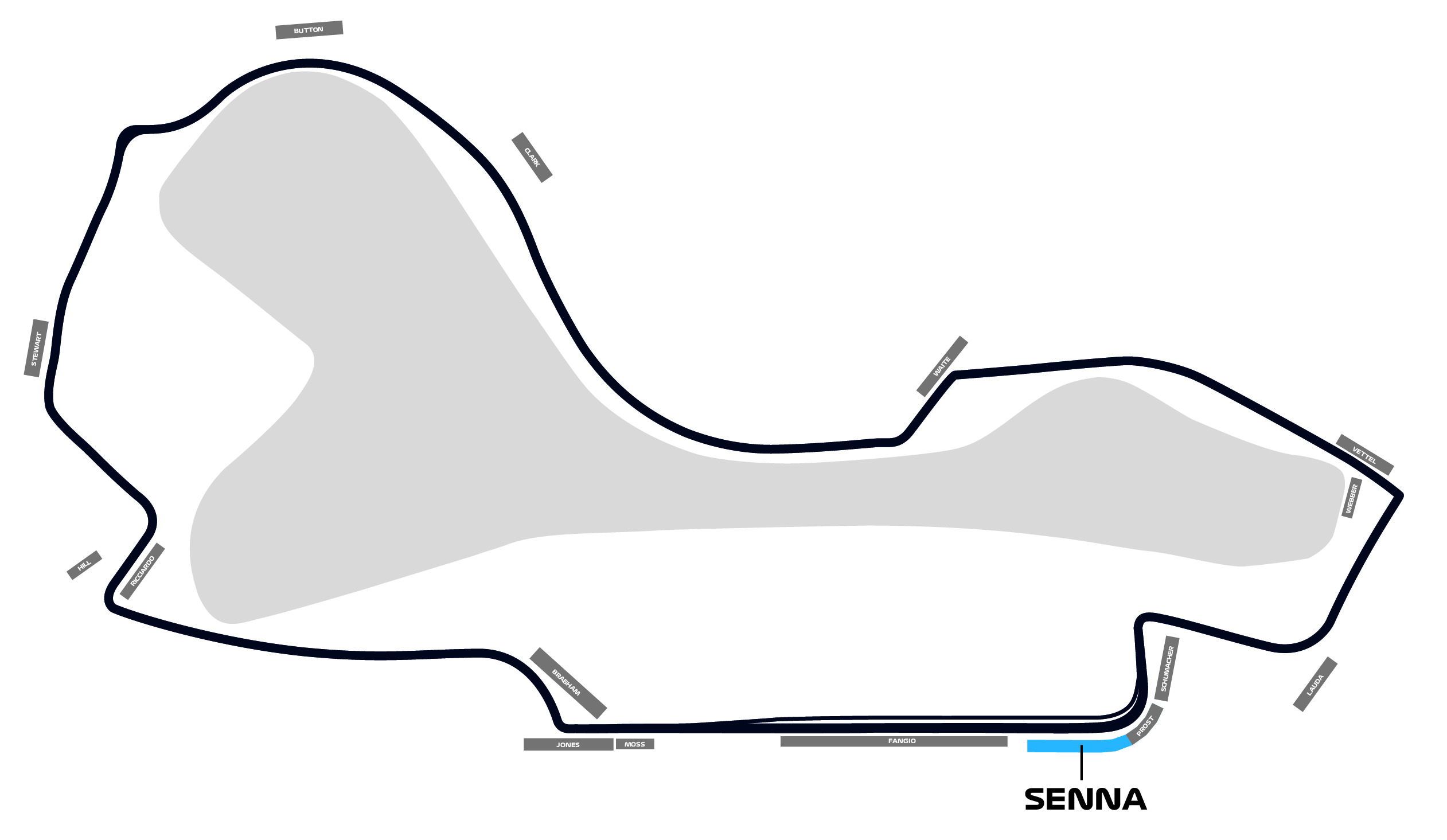 Map of Senna Grandstand