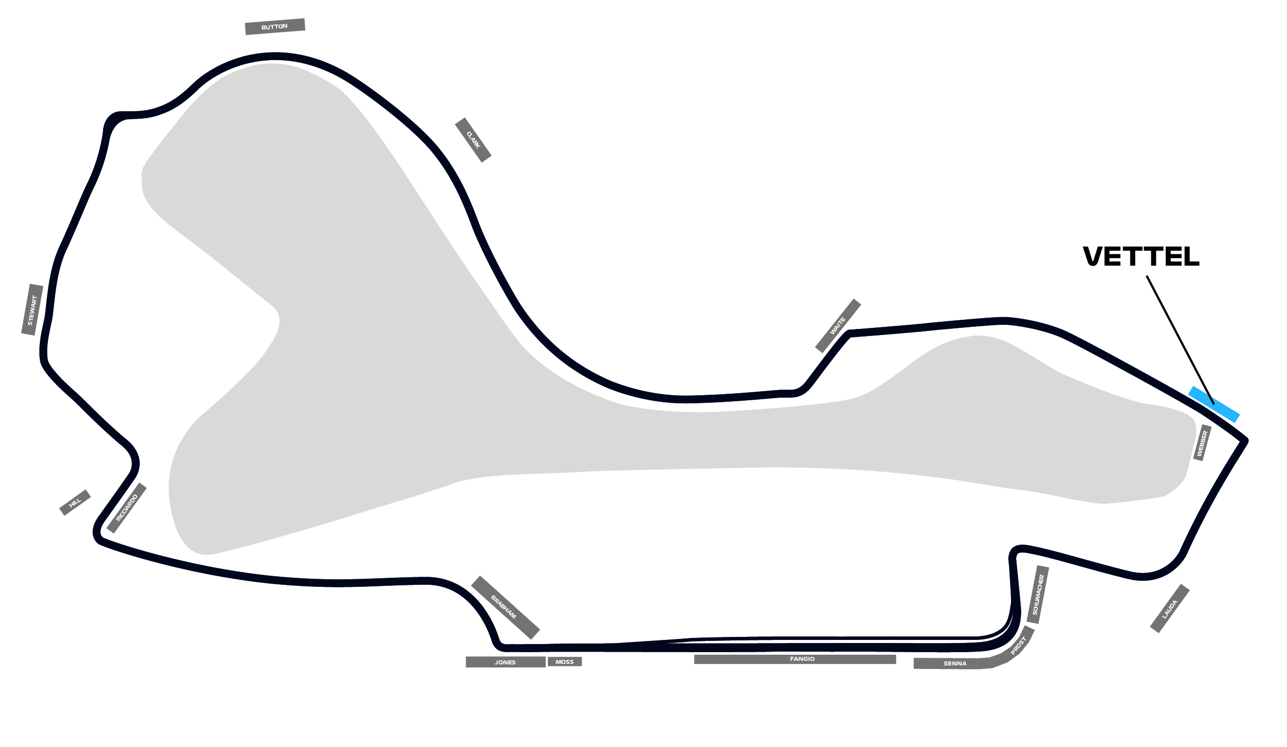Map of Vettel Grandstand