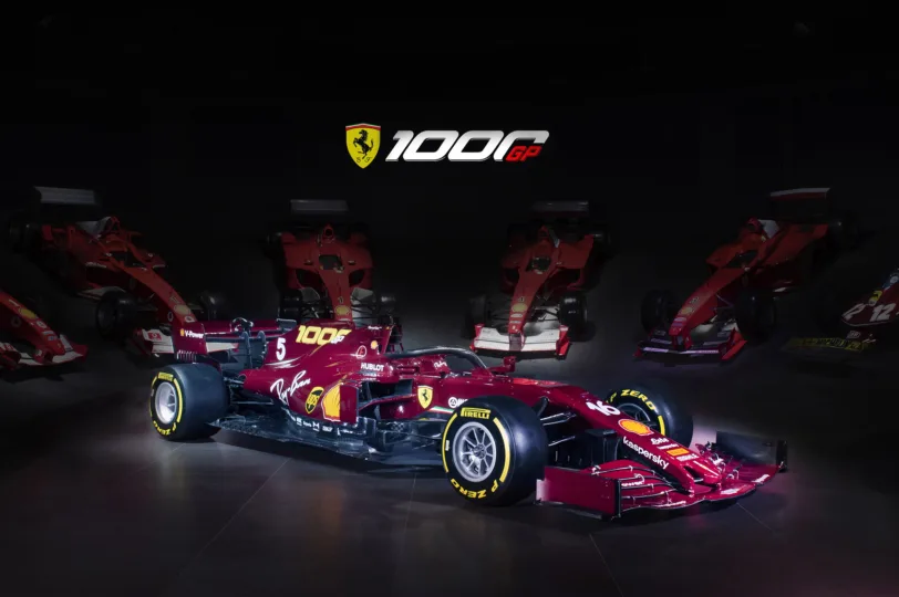 FOR NEWS20 Ferrari unveil special 1000th gp livery G1