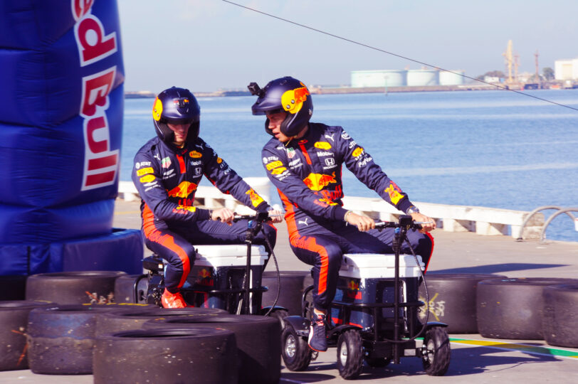 FOR DP20 Alex Albon and Max Verstappen 2020