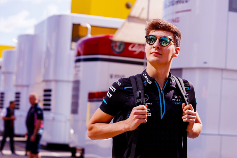 FOR DP20 George Russell 2020 paddock