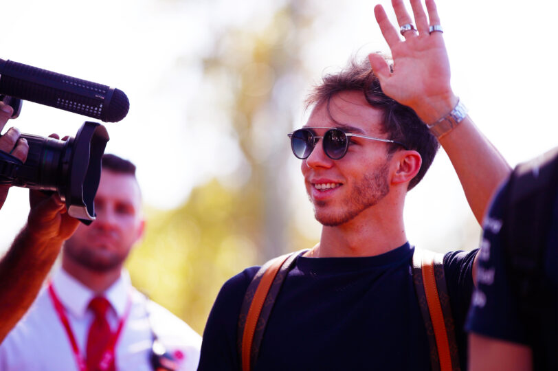 FOR DP20 Pierre Gasly Paddock