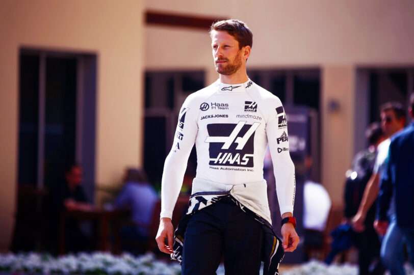 FOR DP20 Romain Grosjean paddock