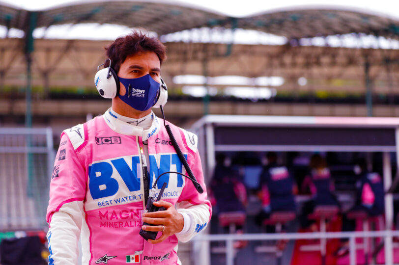 FOR DP20 Sergio Perez pits