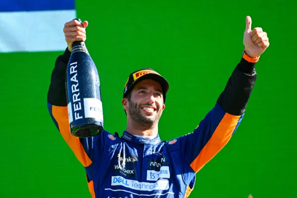 FOR SOCIALS21 daniel ricciardo jubilant after insane mclaren one two web