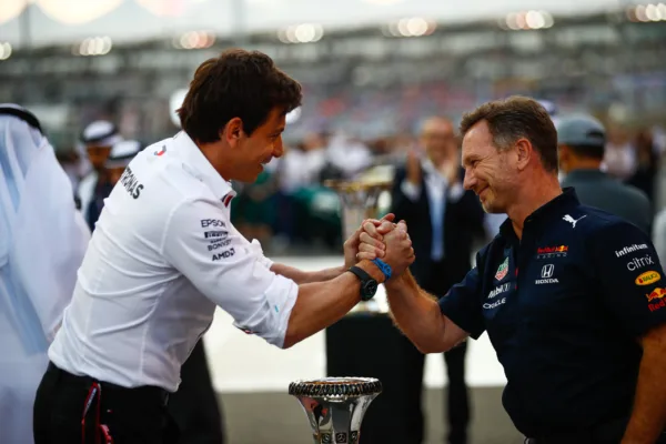 FOR SOCIALS22 mercedes and red bull bosses draw line under 2021 controversy