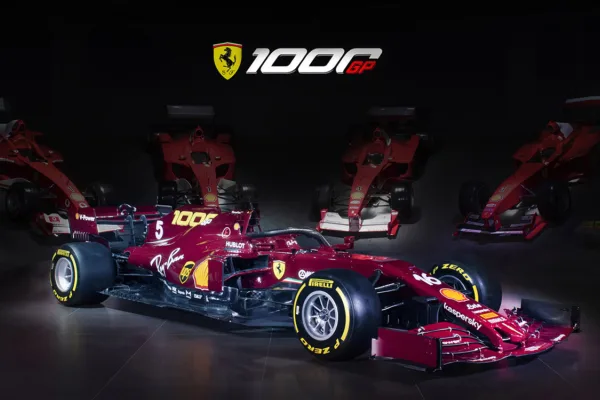 FOR SOCIAL20 Ferrari unveil special 1000th gp livery