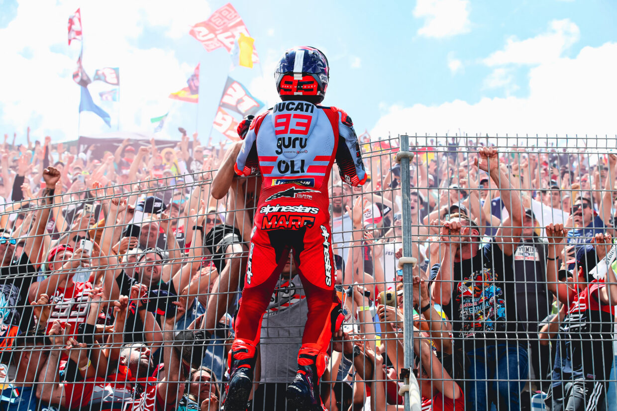 Marquez Celebrating